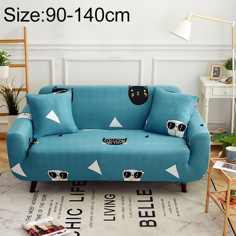 ELECTROPRIME Sofa Covers all-inclusive Slip-resistant Sectional Elastic Full Couch Cover Sofa Cover and Pillow Case, Specification:Single Seat+2 pcs Pillow Case(Cat and Dog)