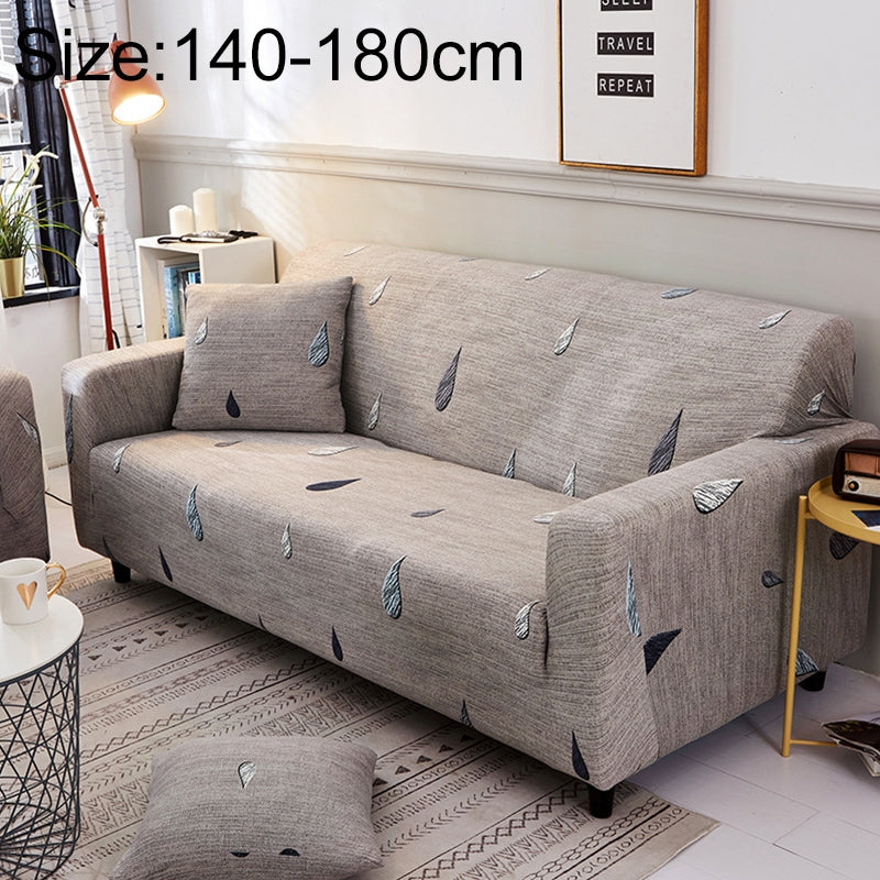ELECTROPRIME Sofa Covers all-inclusive Slip-resistant Sectional Elastic Full Couch Cover Sofa Cover and Pillow Case, Specification:Two Seat + 2 PCS Pillow Case(Raindrop)