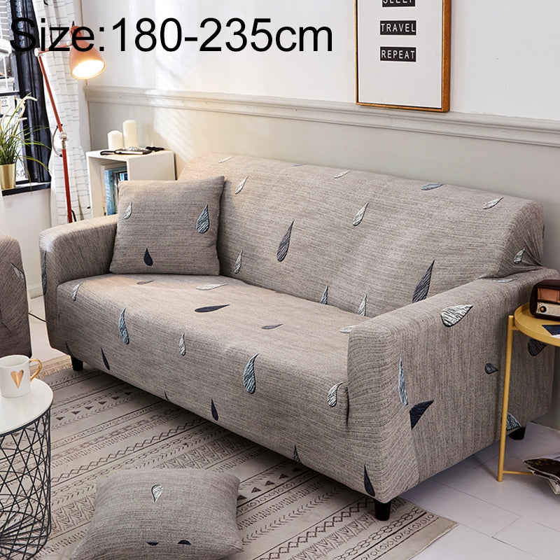 ELECTROPRIME Sofa Covers all-inclusive Slip-resistant Sectional Elastic Full Couch Cover Sofa Cover and Pillow Case, Specification:Three Seat + 2 pcs Pillow Case(Raindrop)
