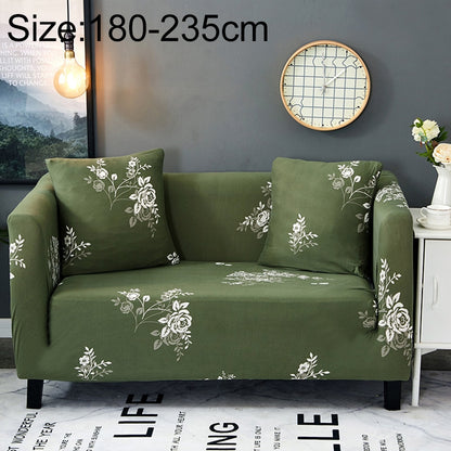 ELECTROPRIME Sofa Covers all-inclusive Slip-resistant Sectional Elastic Full Couch Cover Sofa Cover and Pillow Case, Specification:Three Seat + 2 pcs Pillow Case(Peaceful Life)