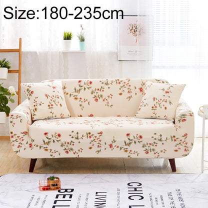 ELECTROPRIME Sofa Covers all-inclusive Slip-resistant Sectional Elastic Full Couch Cover Sofa Cover and Pillow Case, Specification:Three Seat + 2 pcs Pillow Case(Spring)