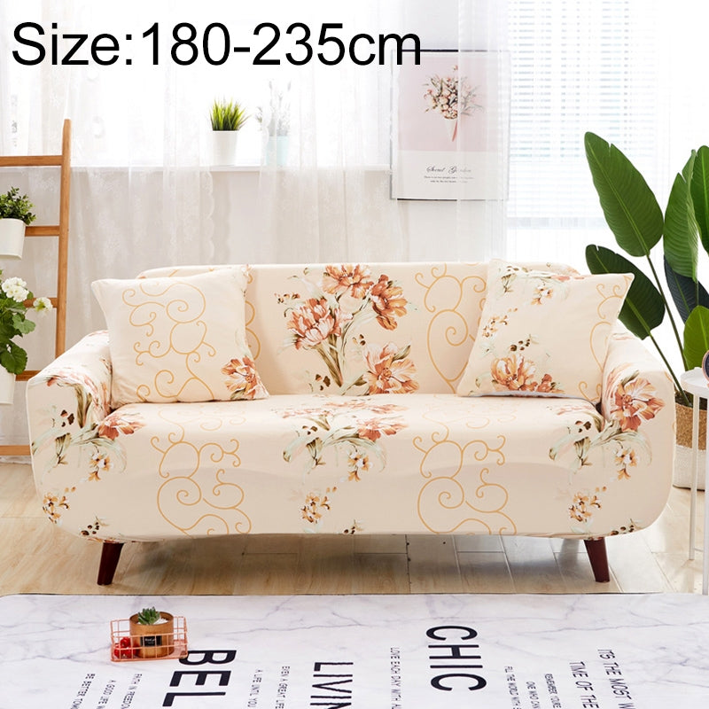 ELECTROPRIME Sofa Covers all-inclusive Slip-resistant Sectional Elastic Full Couch Cover Sofa Cover and Pillow Case, Specification:Three Seat + 2 pcs Pillow Case(Quietly Elegant)