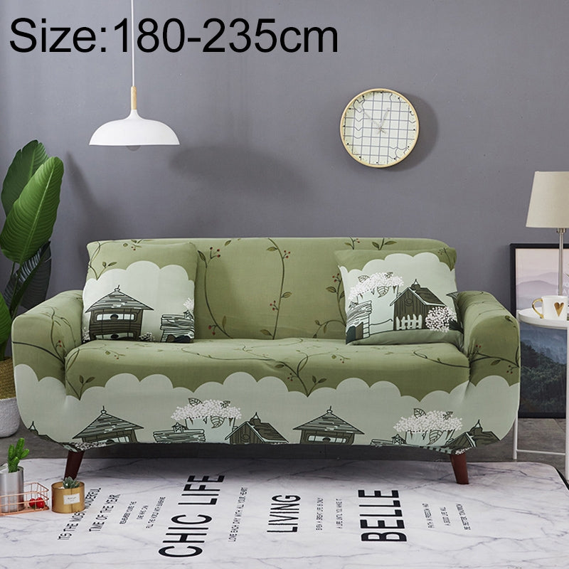 ELECTROPRIME Sofa Covers all-inclusive Slip-resistant Sectional Elastic Full Couch Cover Sofa Cover and Pillow Case, Specification:Three Seat + 2 pcs Pillow Case(Countryside)