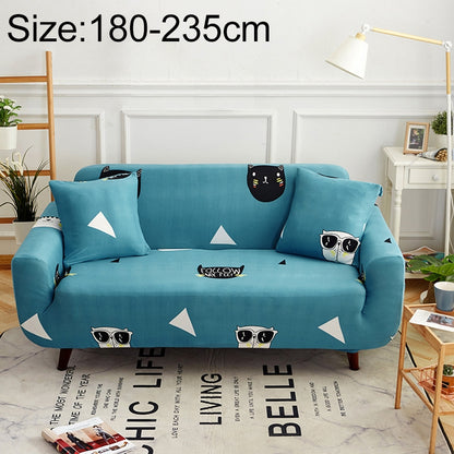 ELECTROPRIME Sofa Covers all-inclusive Slip-resistant Sectional Elastic Full Couch Cover Sofa Cover and Pillow Case, Specification:Three Seat + 2 pcs Pillow Case(Cat and Dog)