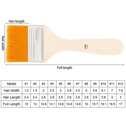 ELECTROPRIME 50 PCS Nylon Hair Painting Brush Oil Watercolor Water Powder Paint Brushe(3)