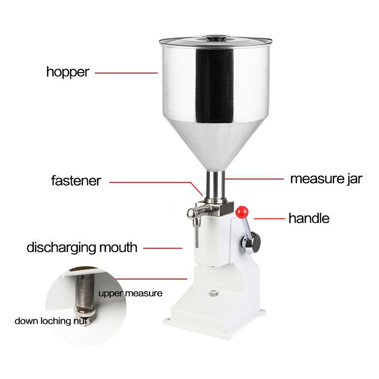 ELECTROPRIME A03 Mini Stainless Steel  Pneumatic Filling Machine Cream Food Paste Dispensing Liquid Packaging Equipment