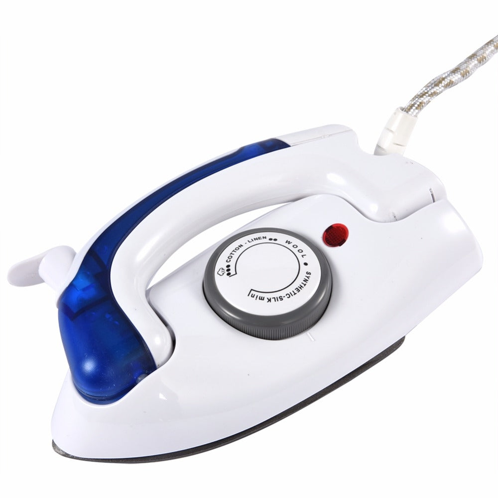 ELECTROPRIME Mini Portable Foldable Electric Steam Iron For Clothes With 3 Gears Teflon Baseplate Handheld Flatiron for Home Travelling