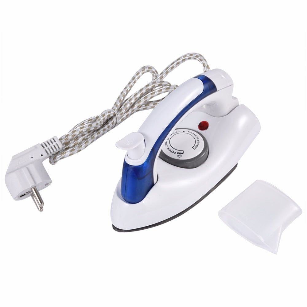 ELECTROPRIME Mini Portable Foldable Electric Steam Iron For Clothes With 3 Gears Teflon Baseplate Handheld Flatiron for Home Travelling