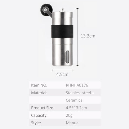 ELECTROPRIME Mini Manual Stainless Steel Coffee Grinder