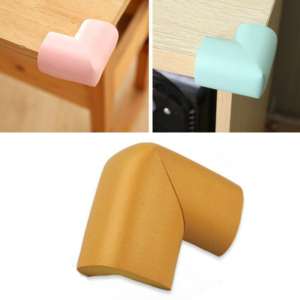 ELECTROPRIME 8 PCS 55 x 55mm Children Protection Corner Soft Table Desk Children Safety Corner Baby Safety Edge Guards(wood)
