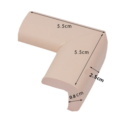 ELECTROPRIME 8 PCS 55 x 55mm Children Protection Corner Soft Table Desk Children Safety Corner Baby Safety Edge Guards(wood)