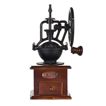 ELECTROPRIME Manual Coffee Grinder Antique Cast Iron Hand Crank Coffee Machine