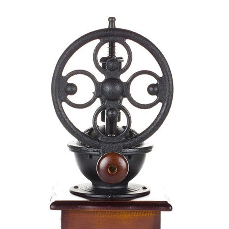 ELECTROPRIME Manual Coffee Grinder Antique Cast Iron Hand Crank Coffee Machine