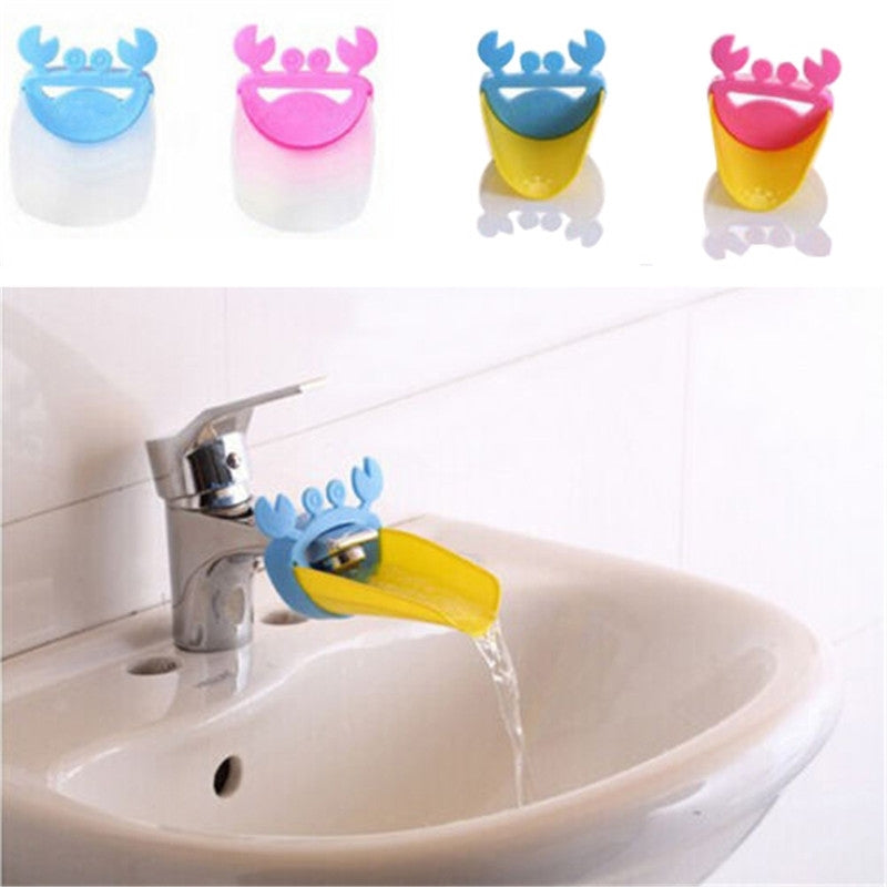 ELECTROPRIME 5 PCS Cute Crab Bathroom Water Faucet Extender For Kid(Random Color Deliver)