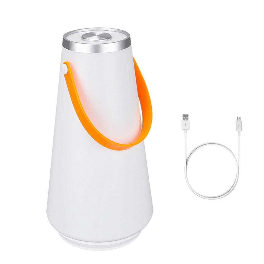 ELECTROPRIME Portable Touch Switch Rechargeable LED Table Lamp Outdoor Camping Emergency Night Light with Handle