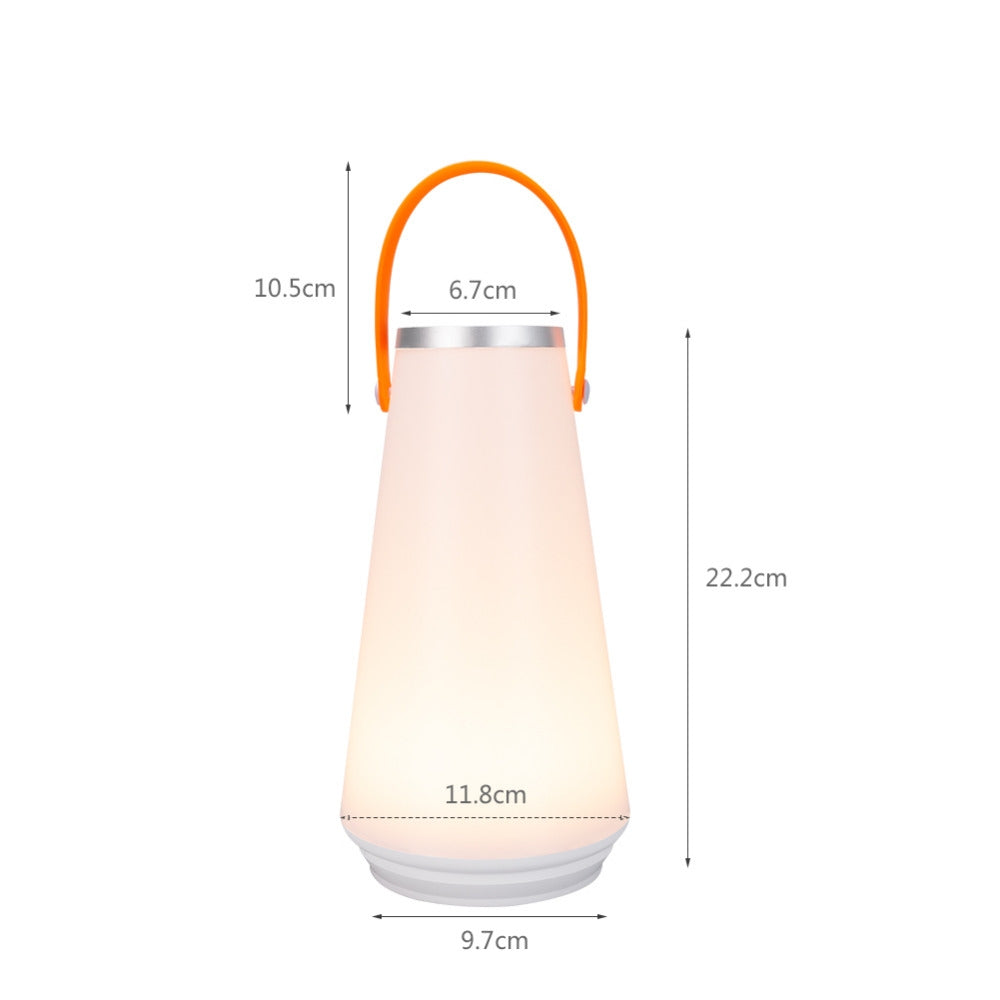 ELECTROPRIME Portable Touch Switch Rechargeable LED Table Lamp Outdoor Camping Emergency Night Light with Handle