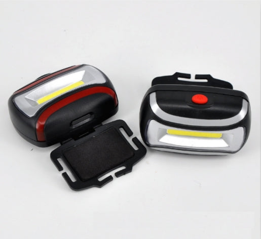 ELECTROPRIME 2 PCS 3W Portable Mini COB LED Headlamp Head Lamp Torch with 3 Lighting Modes