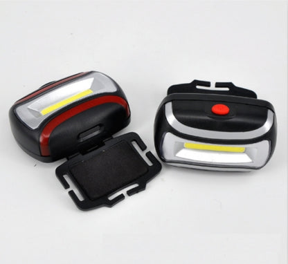 ELECTROPRIME 2 PCS 3W Portable Mini COB LED Headlamp Head Lamp Torch with 3 Lighting Modes