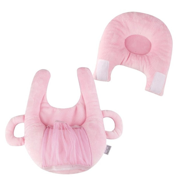 ELECTROPRIME Infant Baby Bottle Rack Free Hand Bottle Holder Cotton Baby Milk Bottle Feeding Learning Nursing Pillow Cushion(Pink)