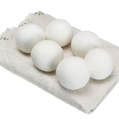 ELECTROPRIME Laundry Clean Ball Reusable Natural Organic Laundry Fabric Softener Ball Premium Organic Wool Dryer Balls