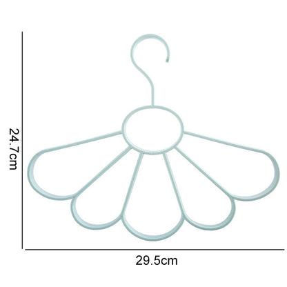 ELECTROPRIME 2PCS Plain Wind Petal Scarf Hanger Multifunctional Fan Hanger Belt Drying Rack(Green)