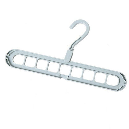 ELECTROPRIME Home Storage Organization Clothes Hanger Drying Rack Plastic Scarf Clothes Hangers(Green)
