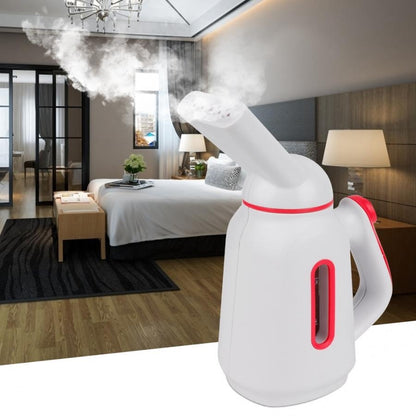 ELECTROPRIME Mini Handheld Hanging Machine Dual-power Steam Brush Iron Garment Steamer(White + Black)