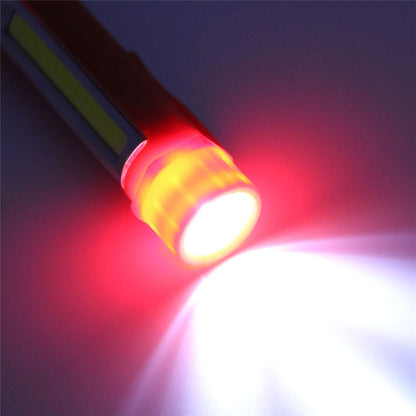 ELECTROPRIME Multifunction Portable Mini COB LED Working Light Pen Style Outdoor Flashlight(Red)