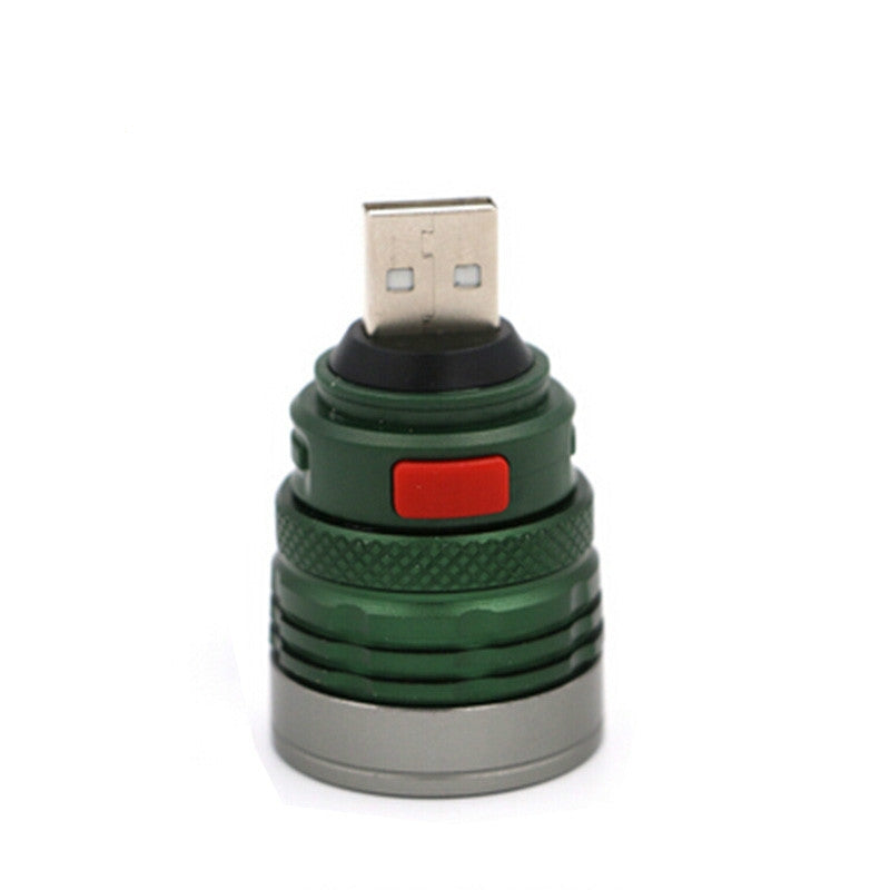 ELECTROPRIME 2 PCS LED Lighting  Long Shot USB Head Mini Fill Light Aluminum Light Flashlight Lighting