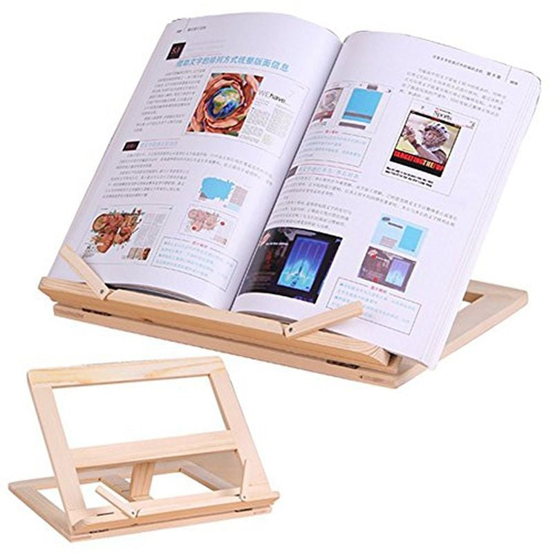 ELECTROPRIME Wooden Frame Book Reading Bookshelf Bracket Support Tablet PC Music Stand Drawing Easel