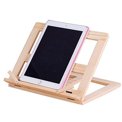 ELECTROPRIME Wooden Frame Book Reading Bookshelf Bracket Support Tablet PC Music Stand Drawing Easel