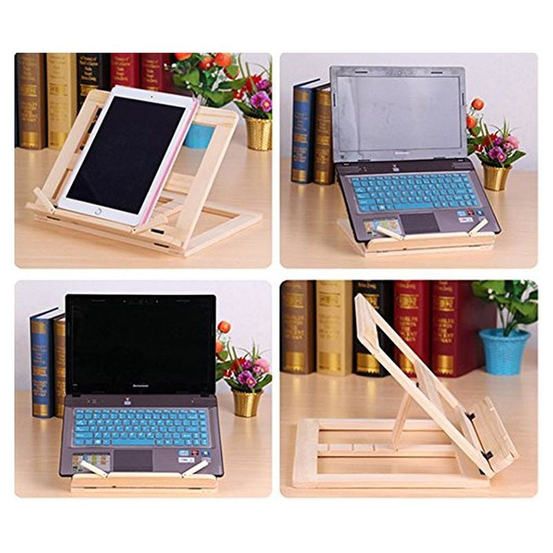 ELECTROPRIME Wooden Frame Book Reading Bookshelf Bracket Support Tablet PC Music Stand Drawing Easel