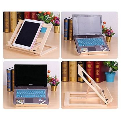 ELECTROPRIME Wooden Frame Book Reading Bookshelf Bracket Support Tablet PC Music Stand Drawing Easel