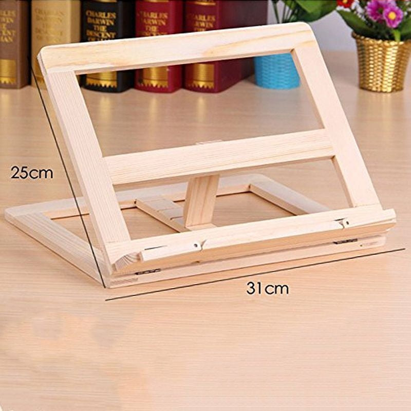 ELECTROPRIME Wooden Frame Book Reading Bookshelf Bracket Support Tablet PC Music Stand Drawing Easel
