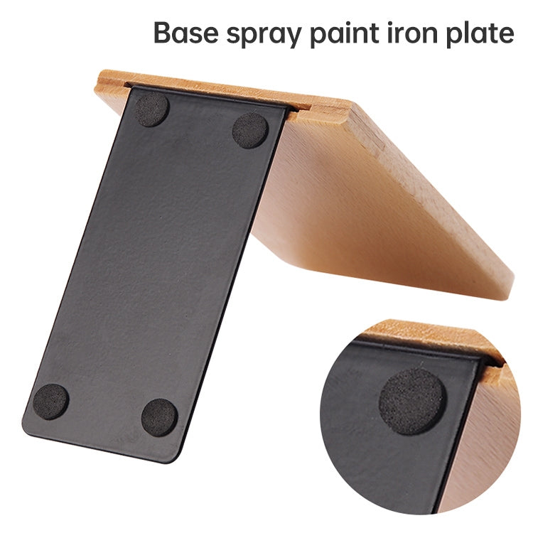 ELECTROPRIME Anti-skid Bookends Shelf Holder Book Nature Wood Stand(Round)