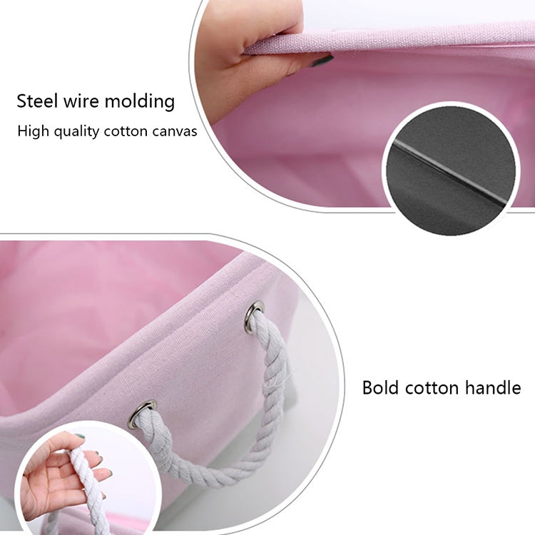 ELECTROPRIME Oxford Foldable Laundry Basket Dirty Clothes Baskets Bag Organizer Toys Storage Bag(White)
