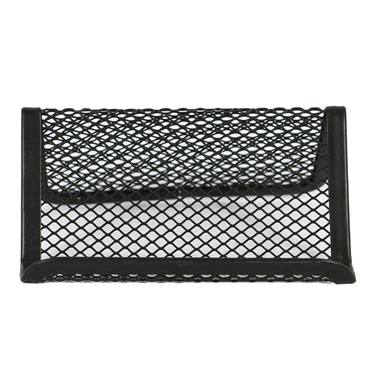 ELECTROPRIME 5 PCS Office Convenient Practical Metal Mesh Card Holder