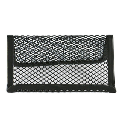 ELECTROPRIME 5 PCS Office Convenient Practical Metal Mesh Card Holder