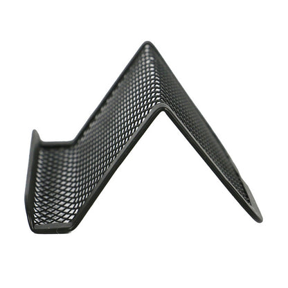 ELECTROPRIME 5 PCS Office Convenient Practical Metal Mesh Card Holder