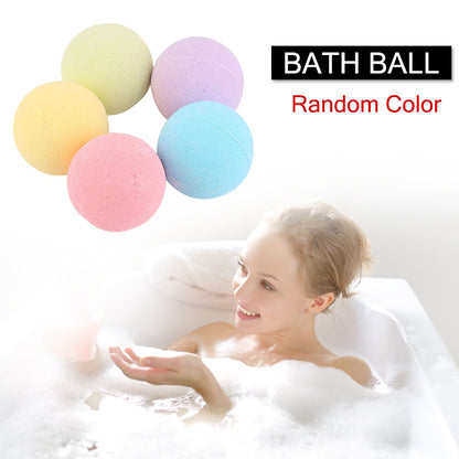 ELECTROPRIME 3 PCS 10g Natural Bubble Shower Bombs Ball Bath Salt Body Essential Oil Bath Ball(Pink)