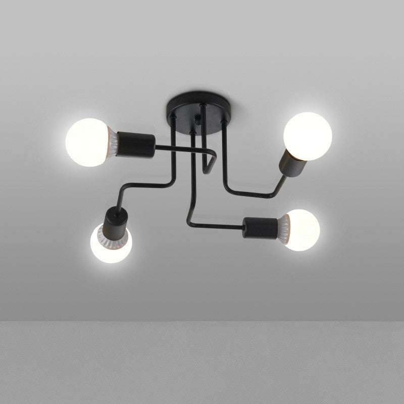 ELECTROPRIME Modern Minimalist Shaped Spider Ceiling Lamp Chandelier, AC 220V, Light Source:without Bulb(4 Heads)