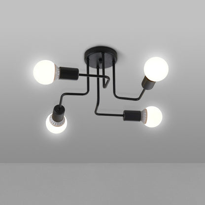 ELECTROPRIME Modern Minimalist Shaped Spider Ceiling Lamp Chandelier, AC 220V, Light Source:without Bulb(4 Heads)