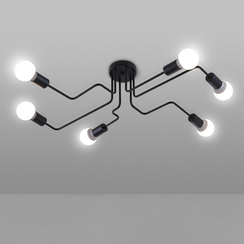ELECTROPRIME Modern Minimalist Shaped Spider Ceiling Lamp Chandelier, AC 220V, Light Source:with LED White Bulbs(8 Heads)