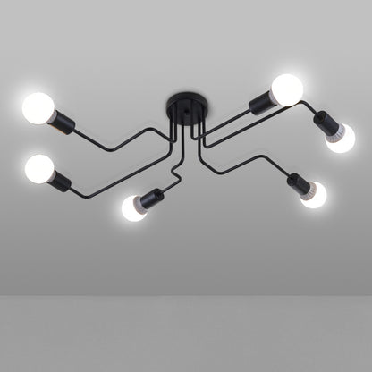 ELECTROPRIME Modern Minimalist Shaped Spider Ceiling Lamp Chandelier, AC 220V, Light Source:with LED White Bulbs(8 Heads)