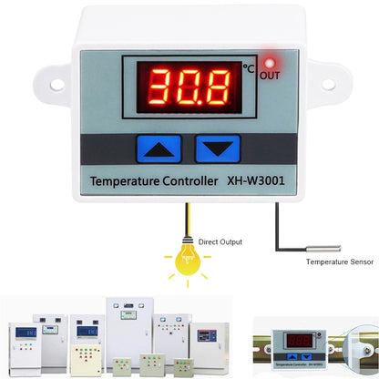 ELECTROPRIME XH-W3001 Digital LED Temperature Controller Arduino Cooling Heating Switch Thermostat NTC Sensor 24V