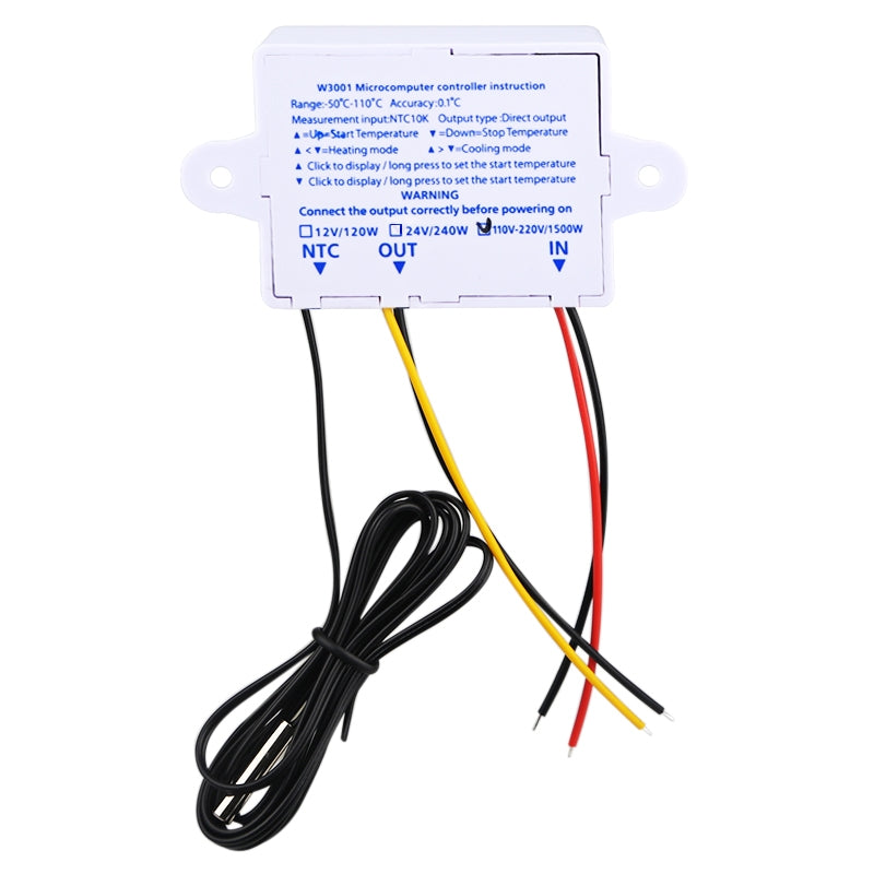 ELECTROPRIME XH-W3001 Digital LED Temperature Controller Arduino Cooling Heating Switch Thermostat NTC Sensor 24V