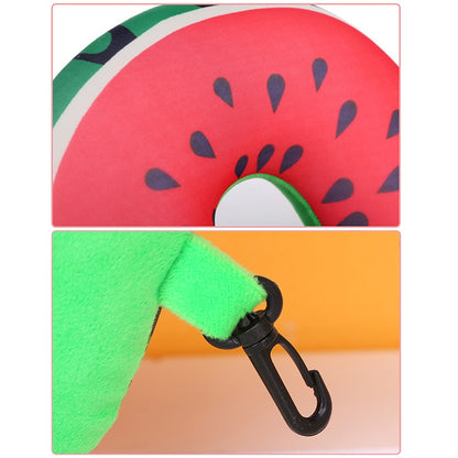 ELECTROPRIME Fruit U Shaped Travel Pillow Nanoparticles Neck Pillow Car Pillows Soft Cushion Home Textile(Kiwi)