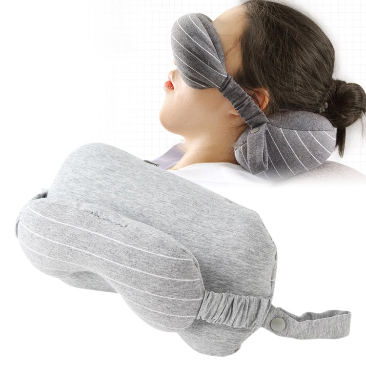 ELECTROPRIME Business Travel Portable Pillow Eye Protection(Light Grey)
