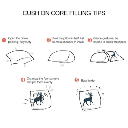 ELECTROPRIME MUQGEW Vintage White and Black Cat Dog Cute Pillow Sofa Cushion Home Car Decor(4)