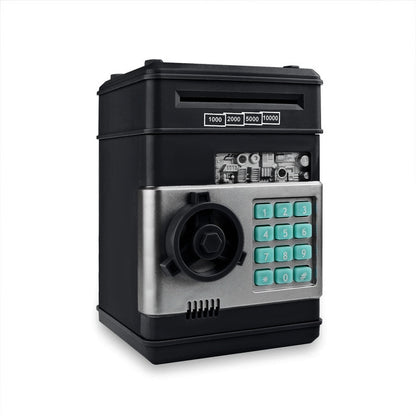 ELECTROPRIME Electronic Piggy Bank ATM Password Money Coins Saving Box, Music Version(Black)